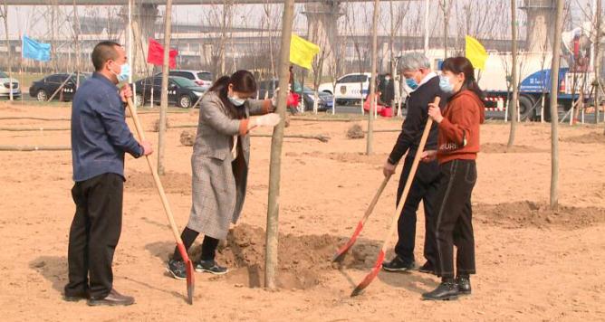 【短视频】为城市添新绿  经开区干部职工参加义务植树活动