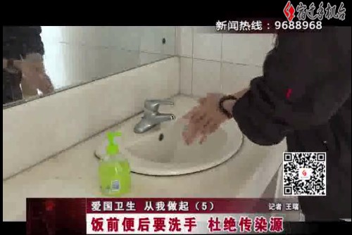 【视频】爱国卫生 从我做起（5）：饭前便后要洗手 杜绝传染源