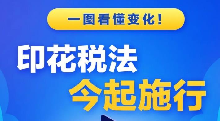一图看懂变化！印花税法今起施行