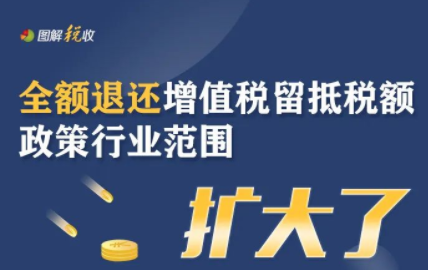 全额退还增值税留抵税额政策行业范围扩大！一图了解政策要点