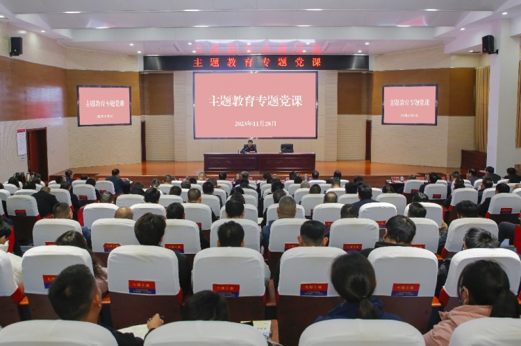 冯如意讲授主题教育专题党课