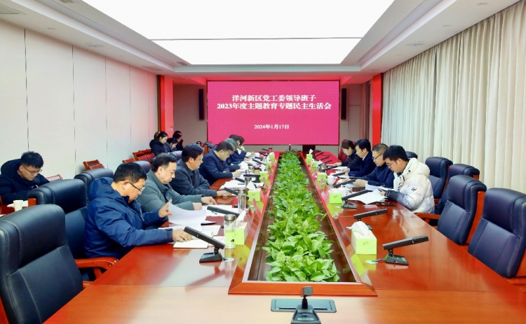 洋河新区党工委召开主题教育专题民主生活会