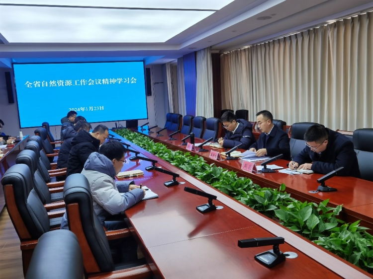 洋河新区资规分局学习贯彻全省自然资源工作会议精神