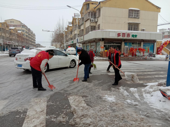 仓集现代农业产业园：党员冬训聚能量  铲雪除冰暖人心