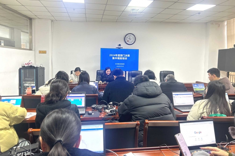 洋河新区财政局组织召开2024年度部门决算集中编制培训会