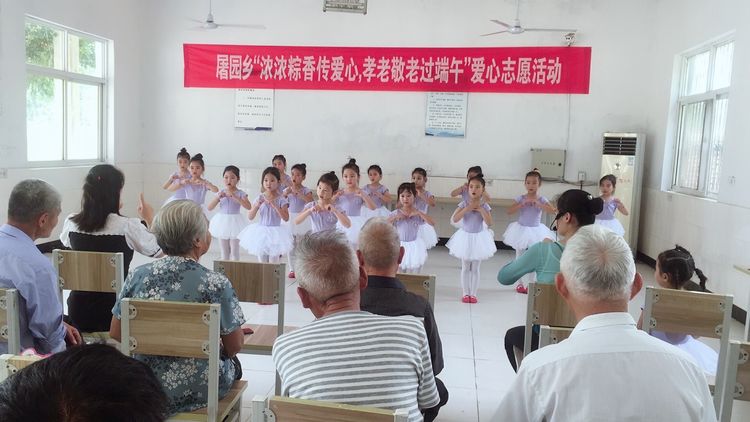 屠园乡“浓浓粽香传爱心，孝老敬老过端午”爱心志愿活动