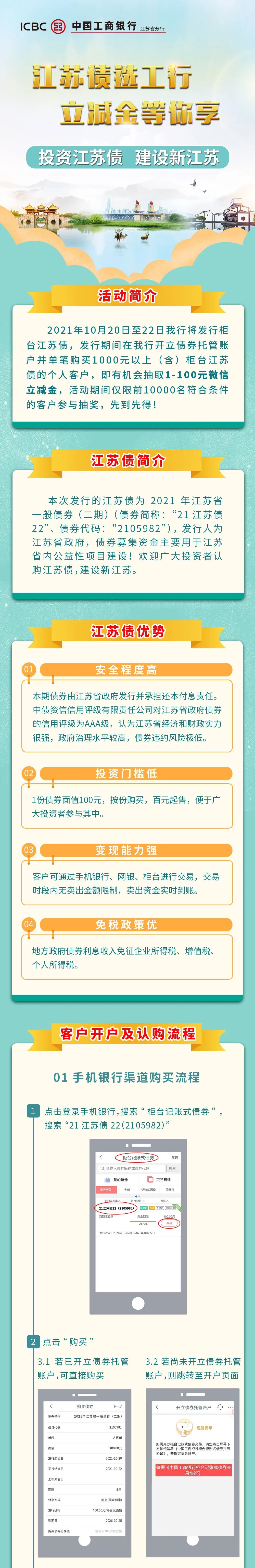 【聚焦】江苏债选工行，立减金等你享