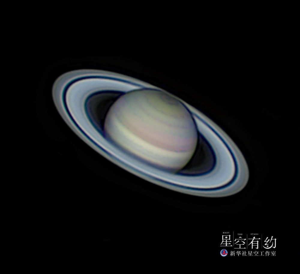 这是北京市天文爱好者宗海阳2019年6月30日拍摄的土星特写。（本人供图）