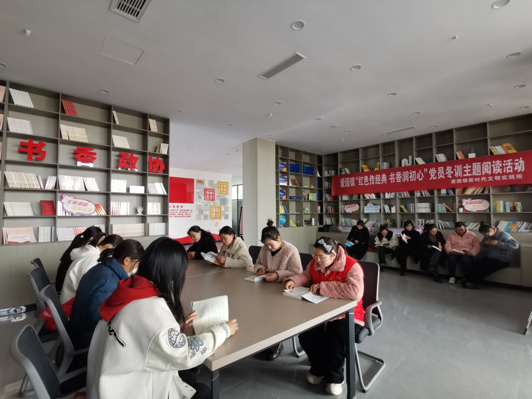 党员冬训丨爱园镇开展“红色传经典 书香润初心”党员冬训主题阅读活动