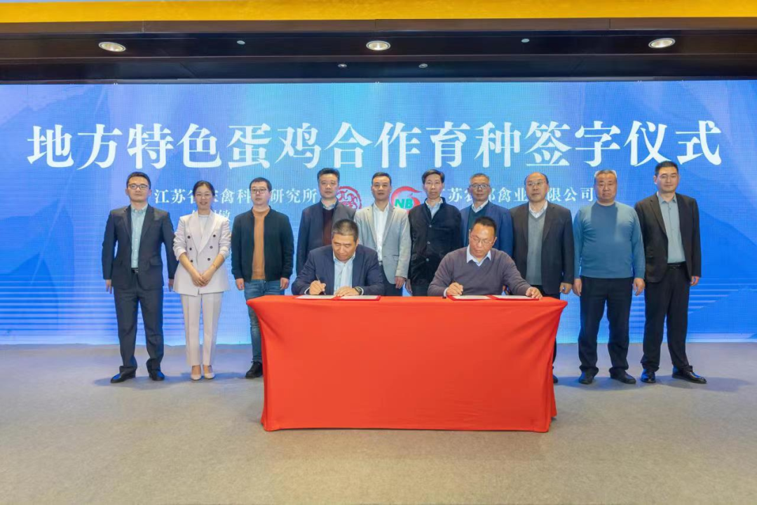 聚力种业创新——农邦禽业与省家禽所签订合作育种协议