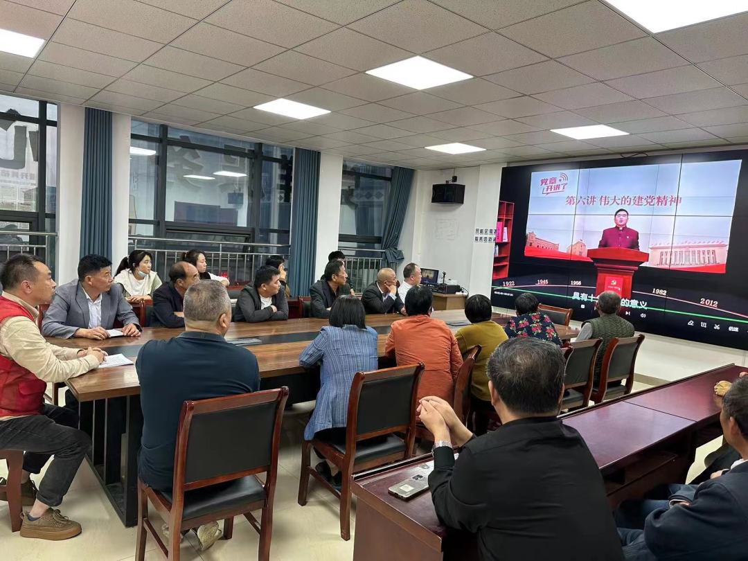 临河镇杨集社区开展党史学习教育专题党课活动
