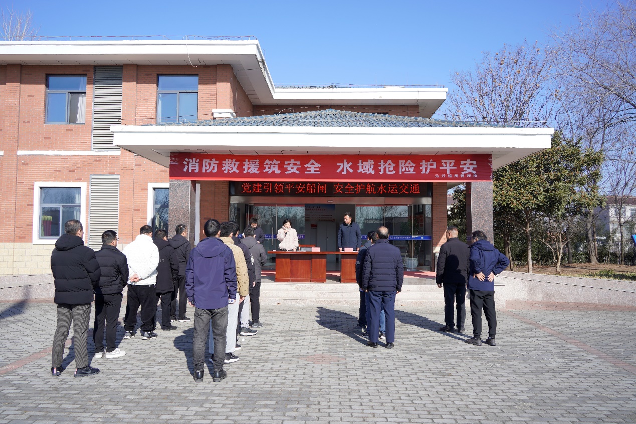 元兴船闸：消防救援筑安全 水域抢险护平安