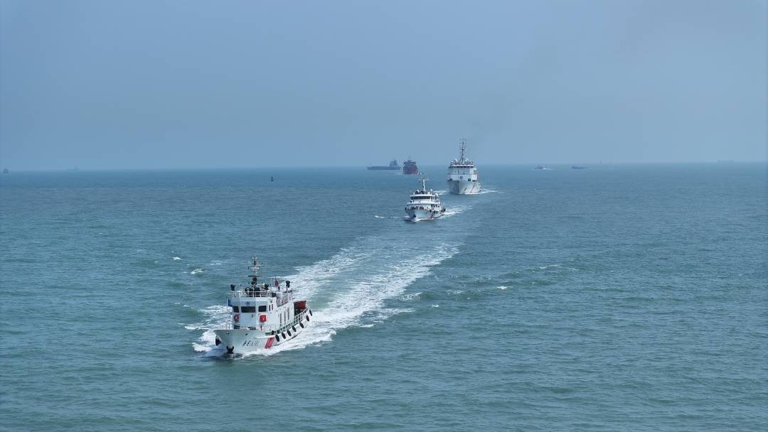 海事部门在台湾海峡西侧水域开展联合巡航活动