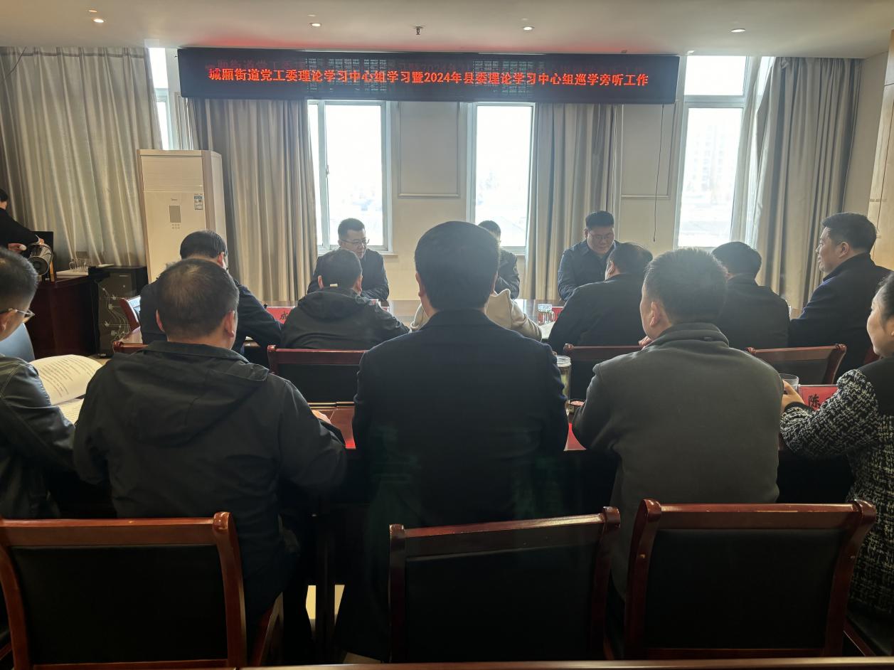 城厢街道2024年度理论学习中心组巡学旁听工作扎实开展