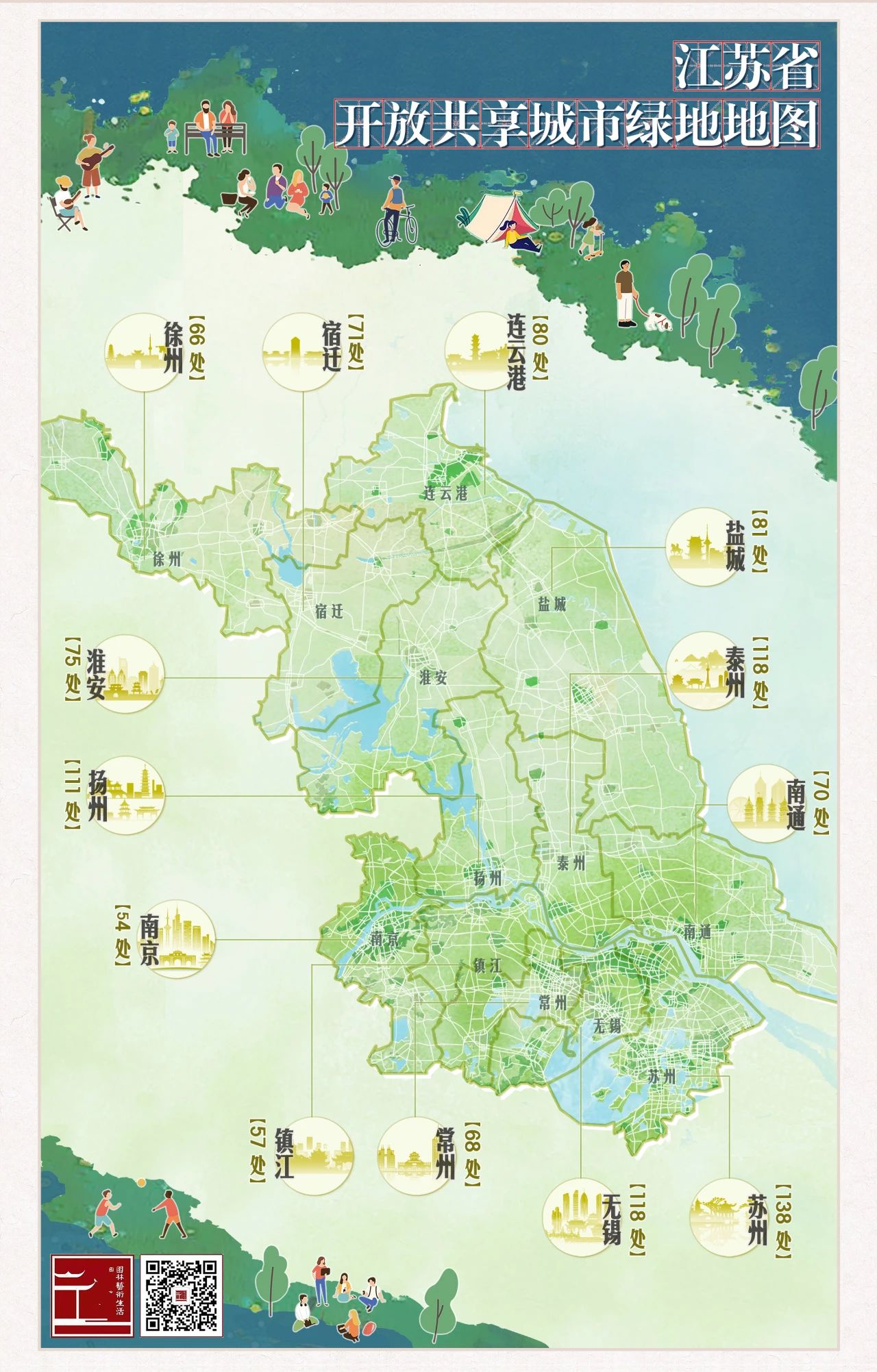 家门口的“公园自由”！江苏新增282处开放城市绿地
