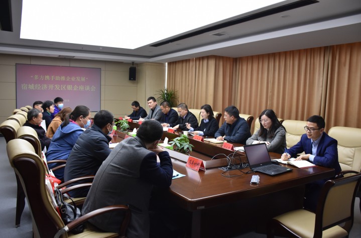 宿城经济开发区召开“多方携手助推企业发展”银企对接会