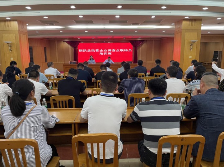 泗洪县召开民营企业调查点联络员培训班